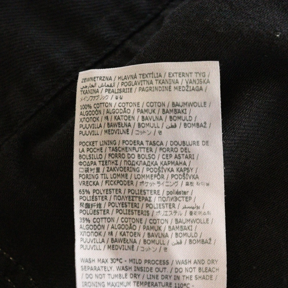 MM6 Maison Margiela(エムエムシックスメゾンマルジェラ) 24SS アームホール カットアウト デニム ジャケット ブラック S62AN0121 レディース