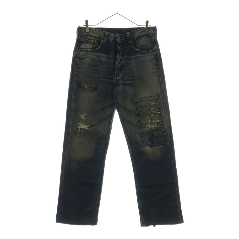 Levi's(リーバイス) 501 フィリピン製 ボタン裏359 スモールe ストレート デニムパンツ ジーンズ インディゴ