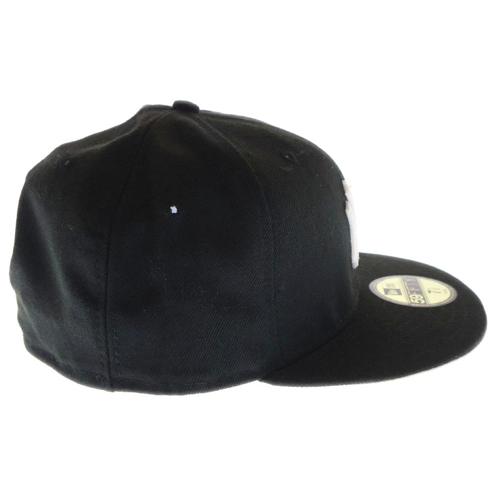 NEW ERA(ニューエラ) 59FIFTY New York Yankees フィフティーナインフィフティー ニューヨークヤンキース 6パネル ベースボールキャップ 帽子 ブラック