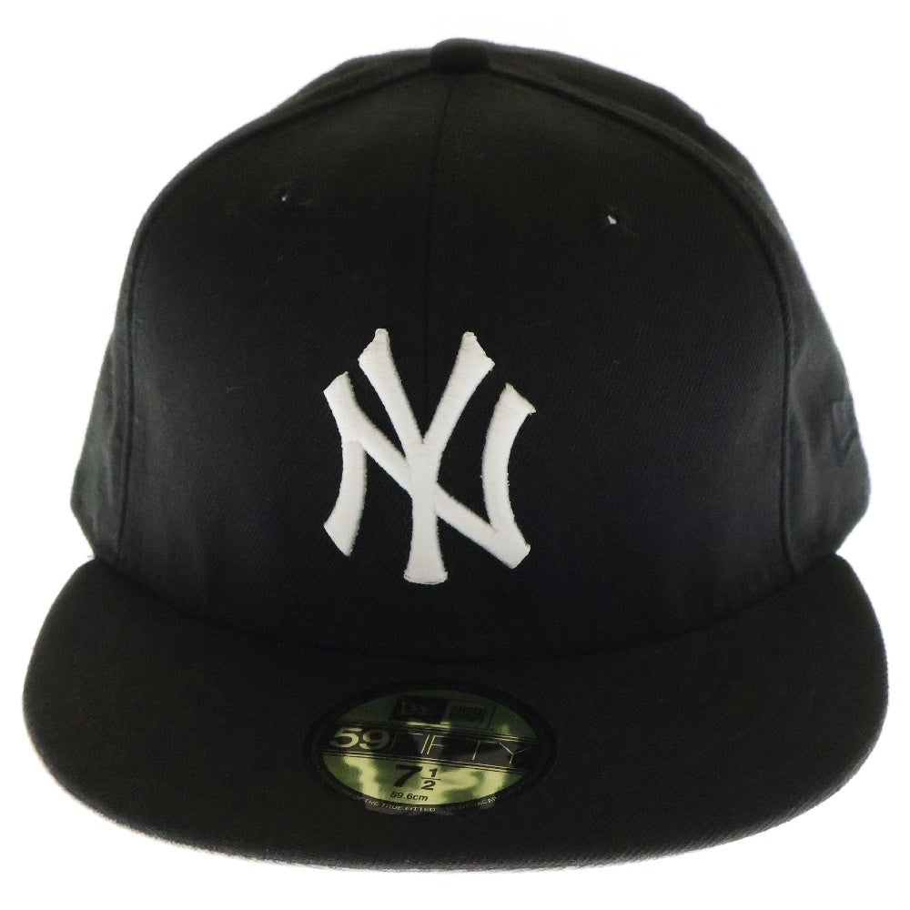 NEW ERA(ニューエラ) 59FIFTY New York Yankees フィフティーナインフィフティー ニューヨークヤンキース 6パネル ベースボールキャップ 帽子 ブラック
