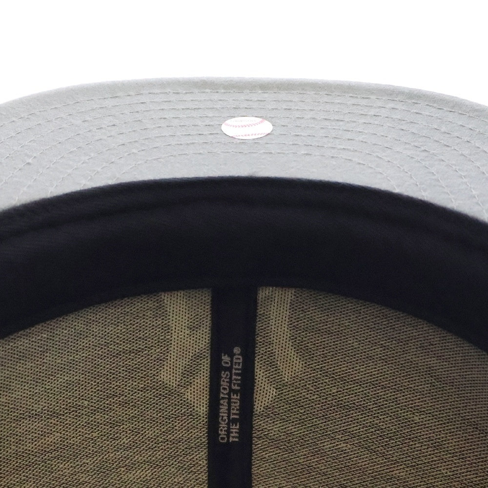 NEW ERA(ニューエラ) 59FIFTY New York Yankees フィフティーナインフィフティー ニューヨークヤンキース 6パネル ベースボールキャップ 帽子 ブラック