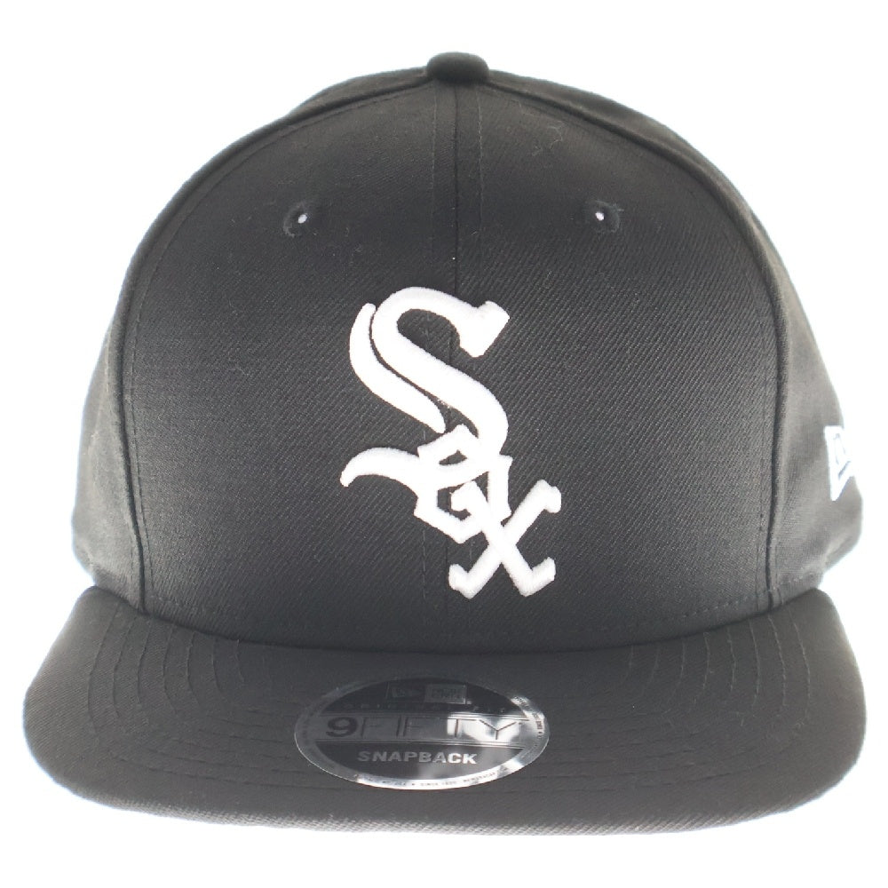 NEW ERA(ニューエラ) 9FIFTY Chicago White Sox ナインフィフティー シカゴホワイトソックス 6パネル スナップバック ベースボールキャップ 帽子 ブラック