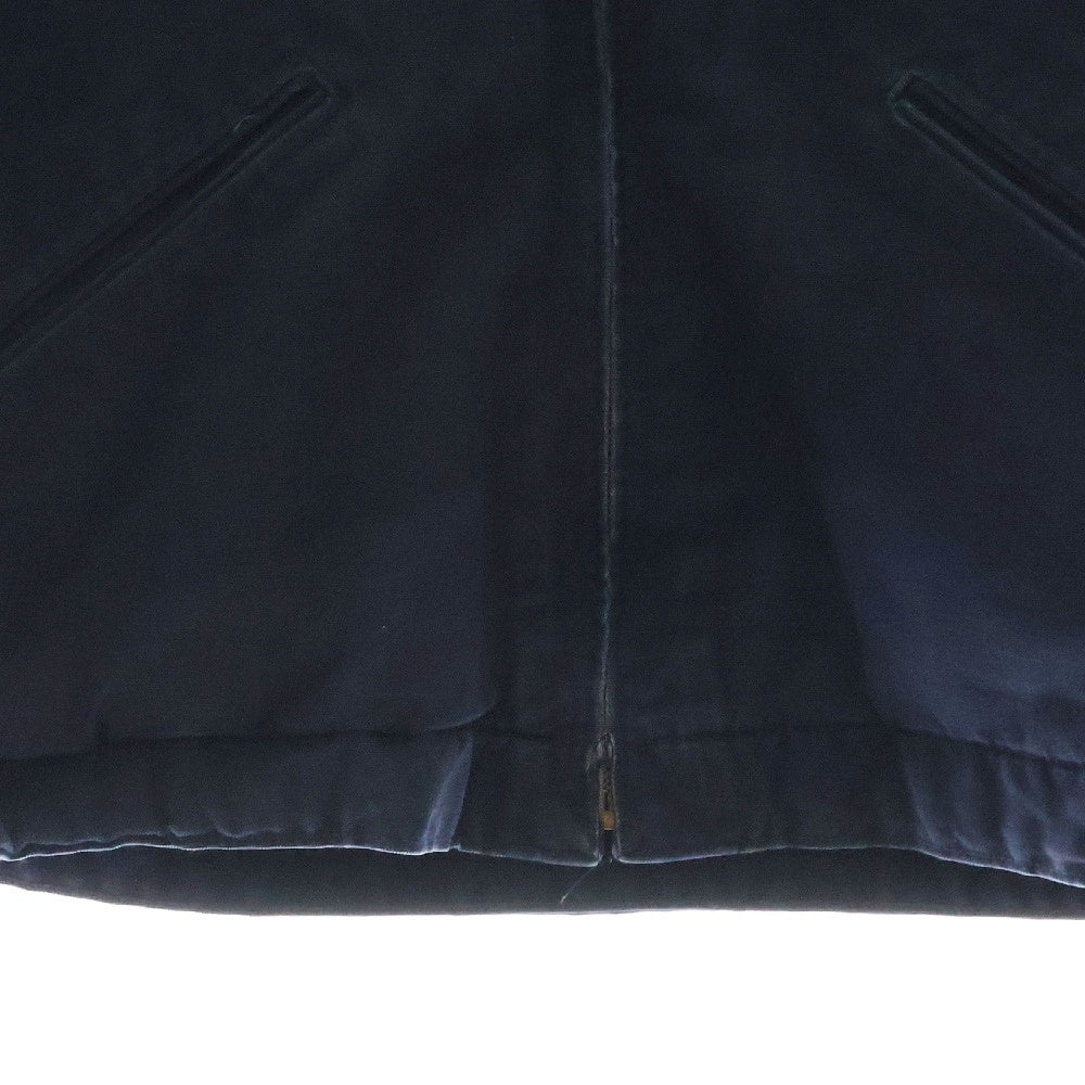 CARHARTT(カーハート) 90S VINTAGE J01 DNY ヴィンテージ USA製 裏地ブランケット 企業ロゴ デトロイトジャケット ネイビー