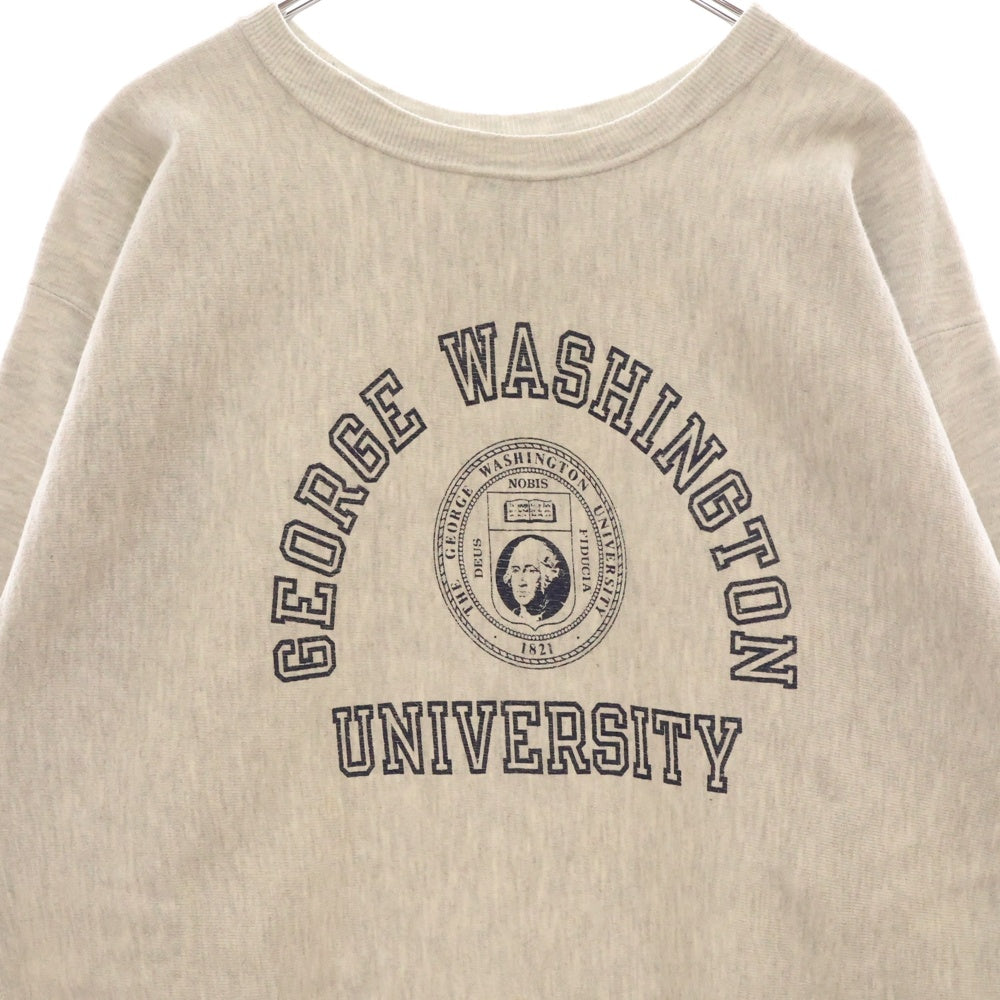 CHAMPION(チャンピオン) 90S VINTAGE REVERSE WEAVE GEORGE WASHINGTON UNIVERSITY ヴィンテージ リバースウィーブ 刺繍タグ ジョージワシントンカレッジプリント スウェット トレーナー
