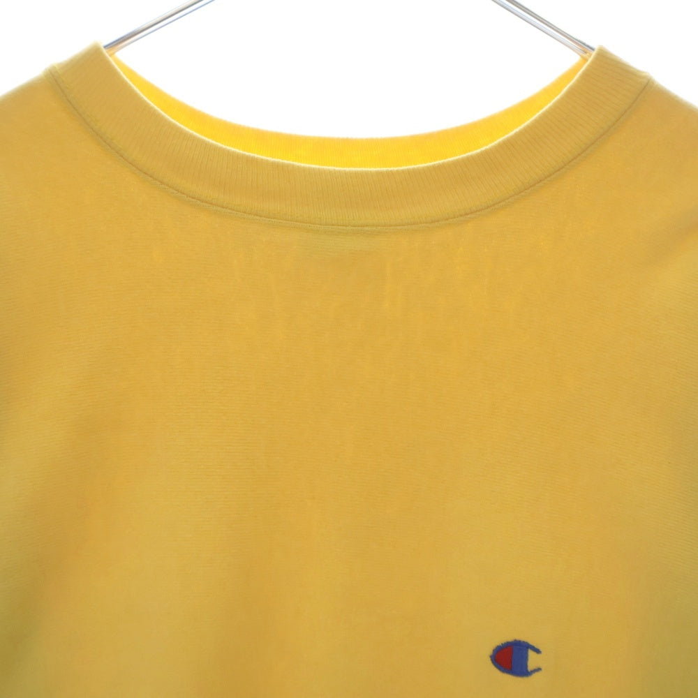 CHAMPION(チャンピオン) 90S VINTAGE REVERSE WEAVE ヴィンテージ USA製 リバースウィーブ 刺繍タグ クルーネック スウェット トレーナー イエロー