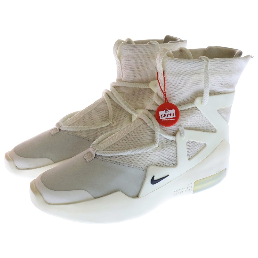 NIKE(ナイキ) ×FEAR OF GOD AIR FEAR OF GOD 1 フィアオブゴッド エア フィア オブ ゴッド ハイカットスニーカー ホワイト US8/26cm AR4237-100
