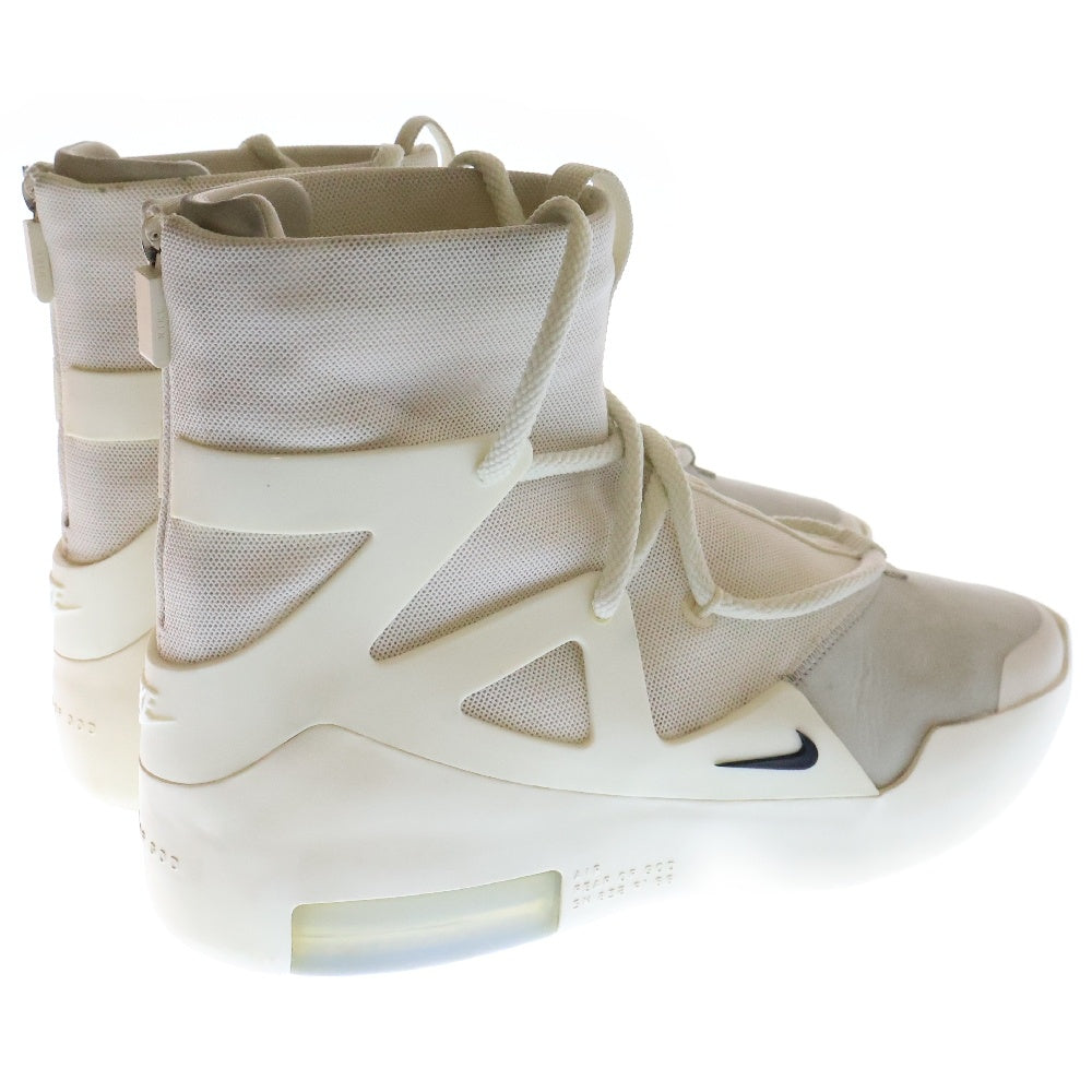 NIKE(ナイキ) ×FEAR OF GOD AIR FEAR OF GOD 1 フィアオブゴッド エア フィア オブ ゴッド ハイカットスニーカー ホワイト US8/26cm AR4237-100