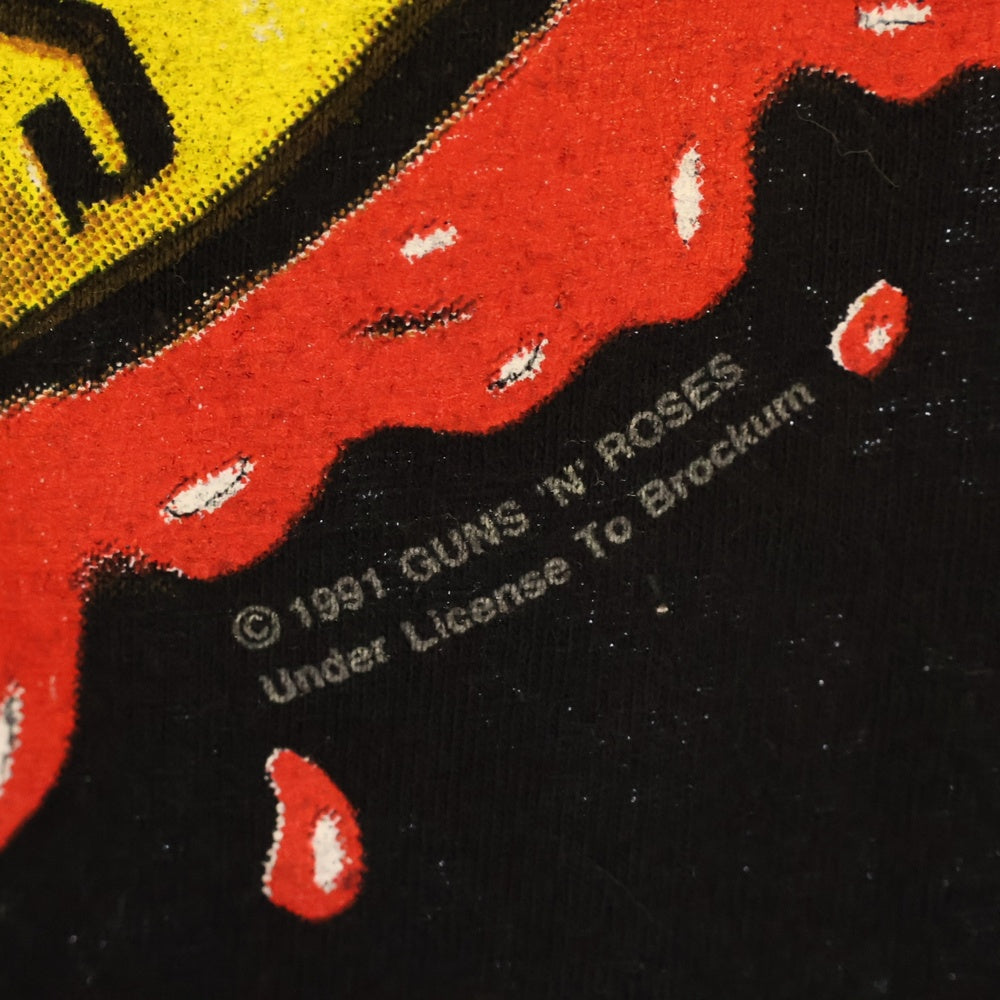VINTAGE(ヴィンテージ) 90S VINTAGE GUNS N' ROSES GONE TO HELL ヴィンテージ ガンズアンドローゼズ プリント 半袖Tシャツ カットソー ブラック