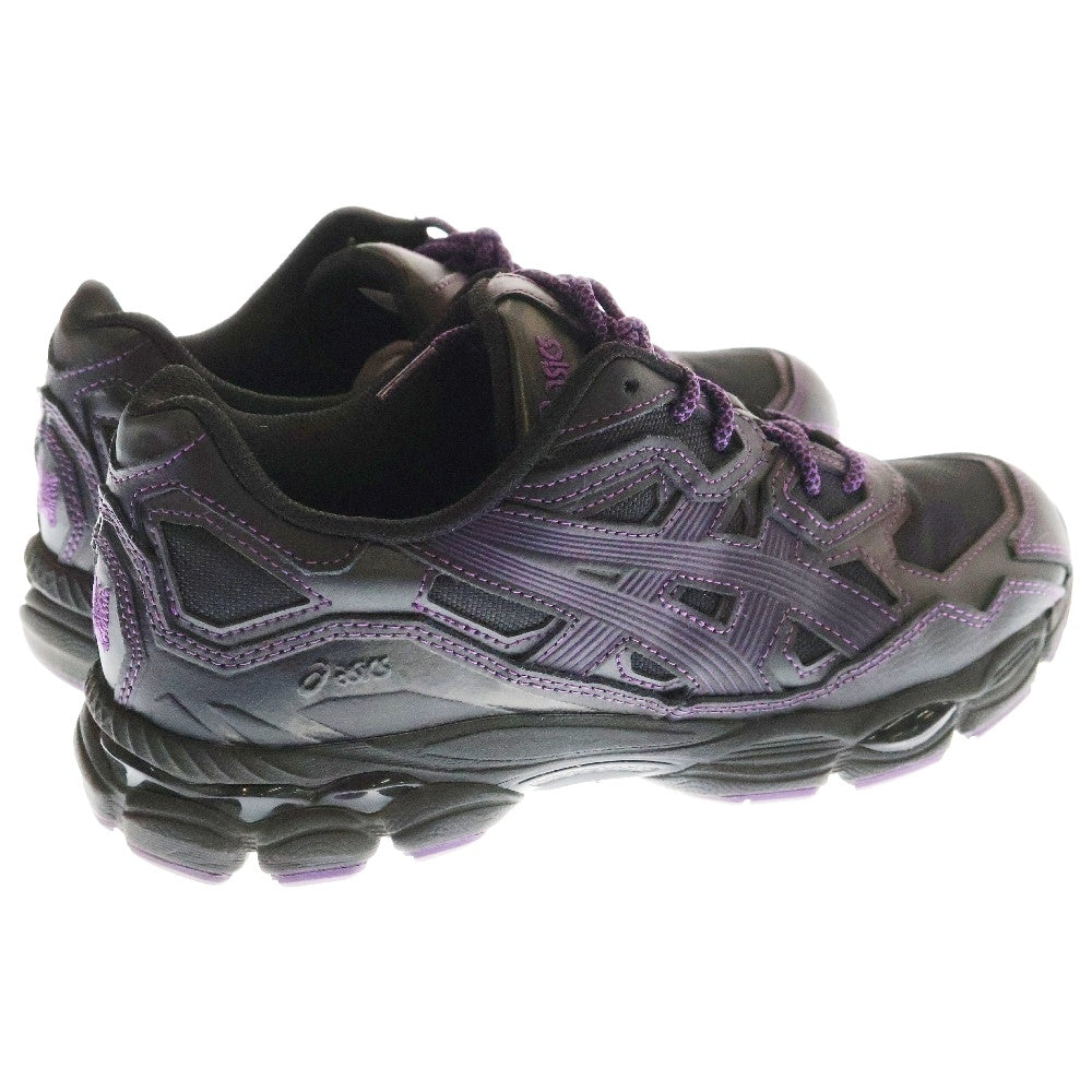ASICS(アシックス) ×Needles GEL-NYC メッシュ切り替えレースアップローカットスニーカー ブラック パープル US8/26cm 1201B008
