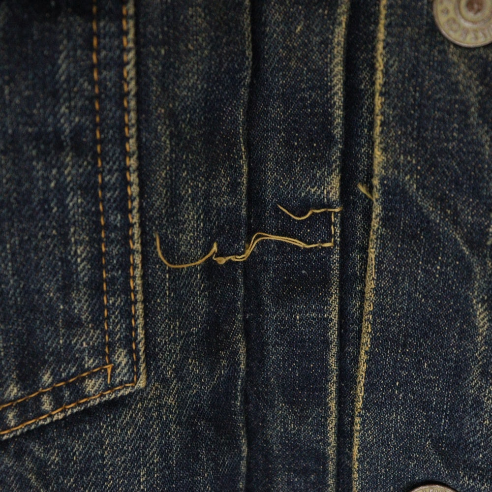 VINTAGE(ヴィンテージ) 50S VINTAGE 517XX 2nd ボタン裏ツメ刻印 BIG E 紙パッチ セカンド ヴィンテージ デニムジャケット インディゴ