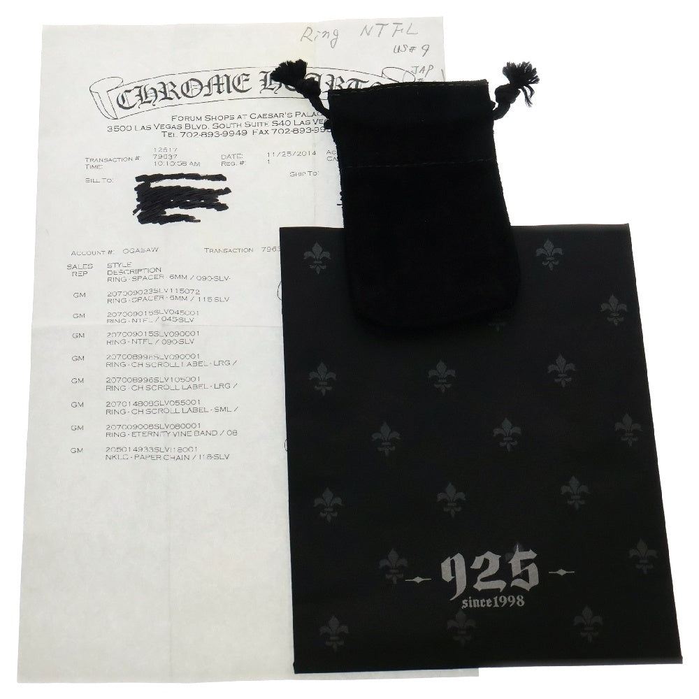 CHROME HEARTS(クロムハーツ) NTFL W NTFL wベイビーファットモチーフ リング シルバー