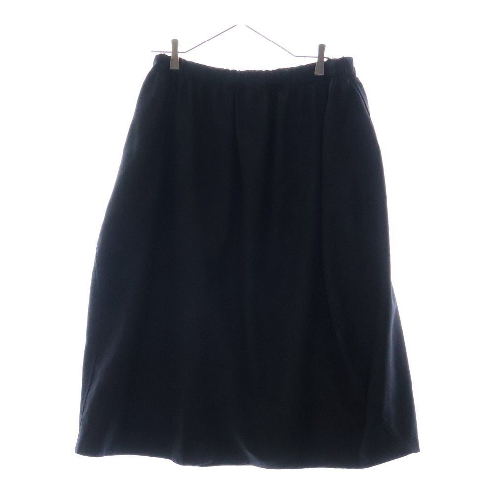 BLACK COMME des GARCONS(ブラックコムデギャルソン) 15SS AD2015 ポリ縮絨 変形パターン ウエストゴム スカート ブラック レディース 1O-S001