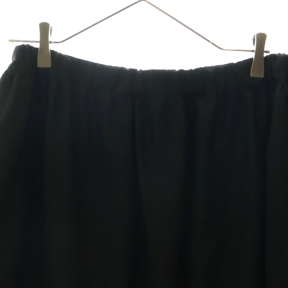 BLACK COMME des GARCONS(ブラックコムデギャルソン) 15SS AD2015 ポリ縮絨 変形パターン ウエストゴム スカート ブラック レディース 1O-S001