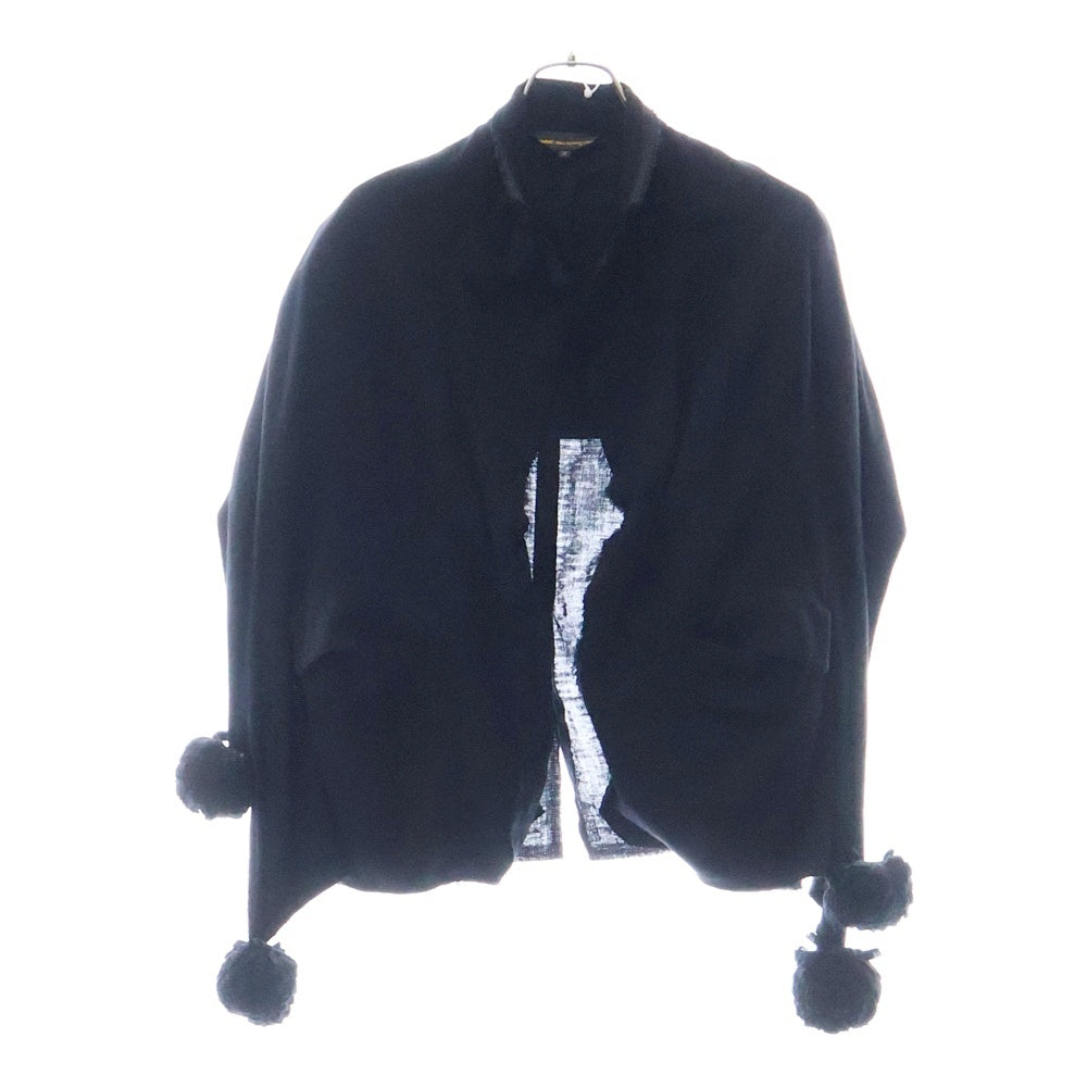 COMME des GARCONS(コムデギャルソン) 03SS AD2002 変形デザイン カットオフ ボタンレス ジャケット ブラック レディース GI-J002