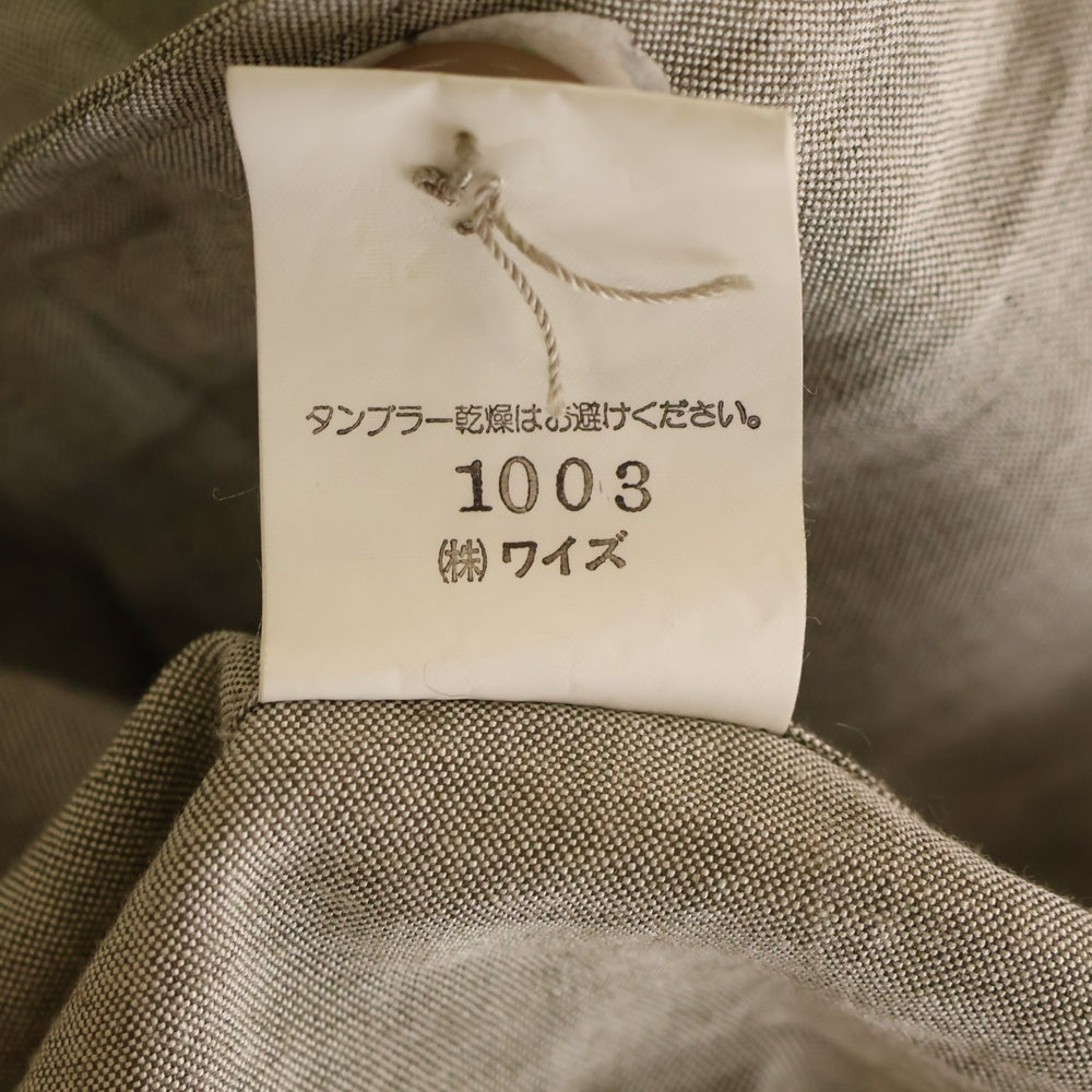 Y's(ワイズ) リネン ノースリーブ 4Bジャケット グレー レディース YG-J56-205