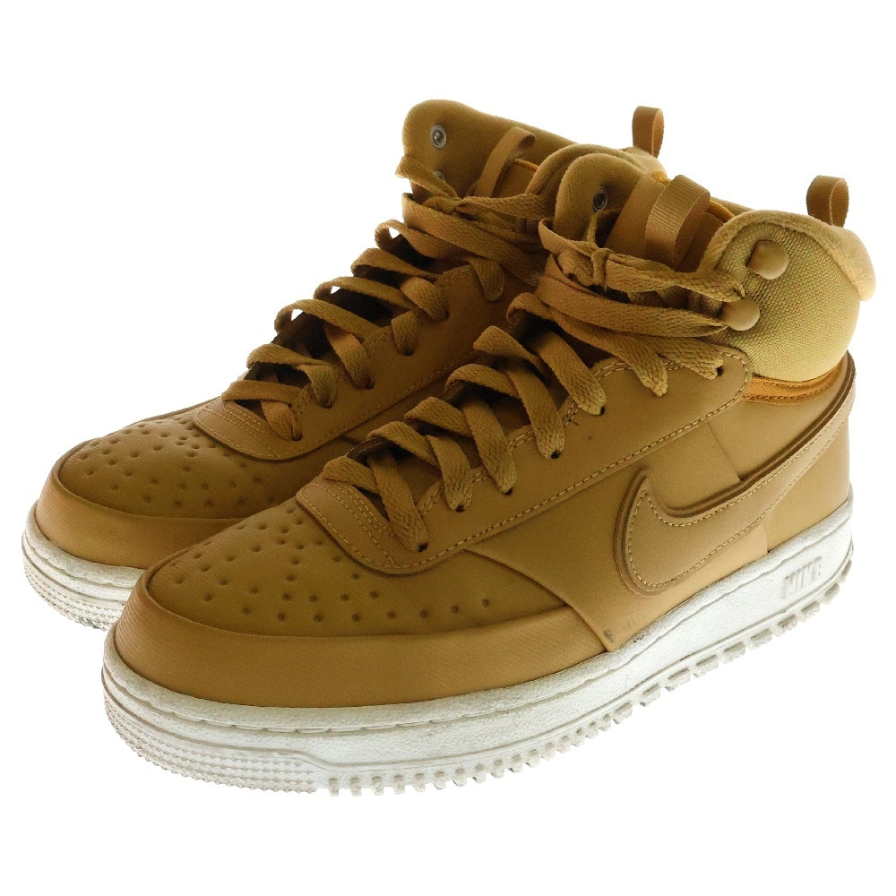 NIKE(ナイキ) COURT VISION MID WNTR Wolf Grey コードビジョン ミッドカットレザースニーカー ブラウン US8/26cm DR7882-700
