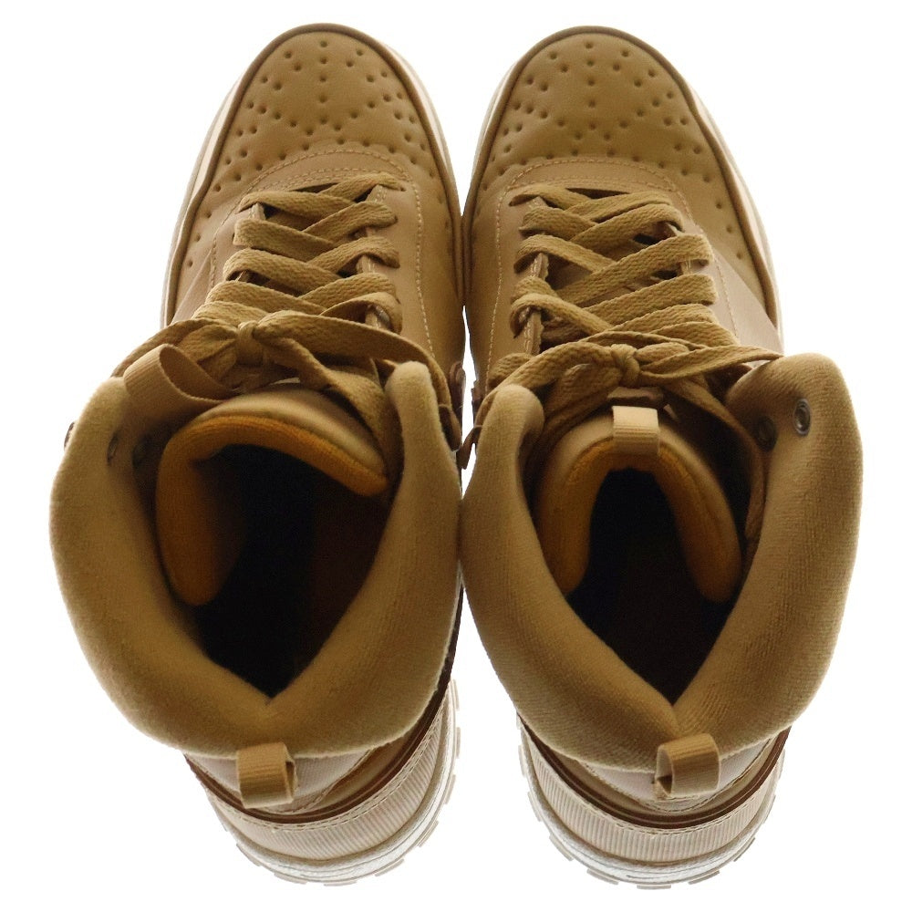 NIKE(ナイキ) COURT VISION MID WNTR Wolf Grey コードビジョン ミッドカットレザースニーカー ブラウン US8/26cm DR7882-700