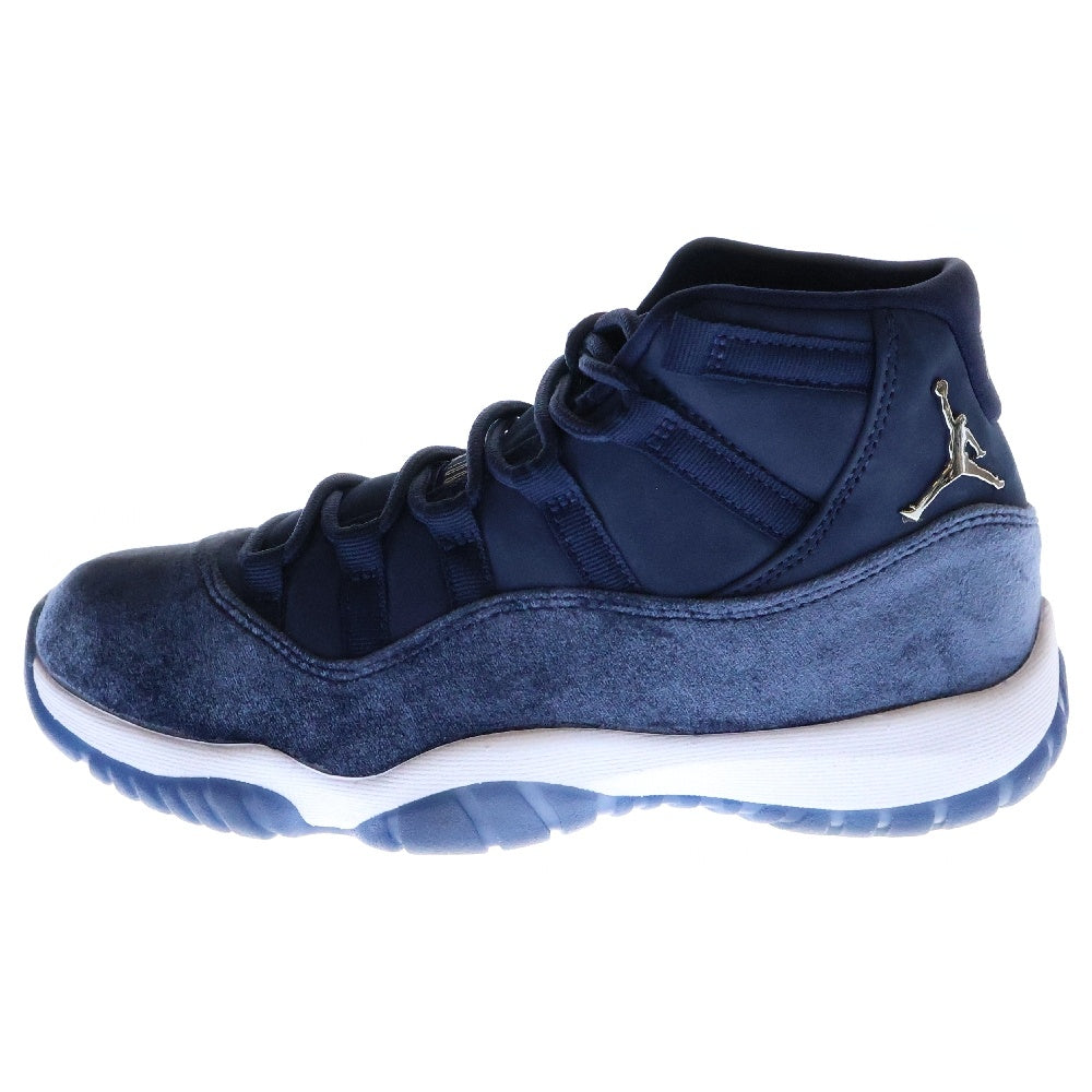 NIKE(ナイキ) WMNS AIR JORDAN 11 MIDNIGHT NAVY エアジョーダン11 ミッドナイトネイビー スウェードミッドカットスニーカー ネイビー レディース US8/25cm AR0715-441