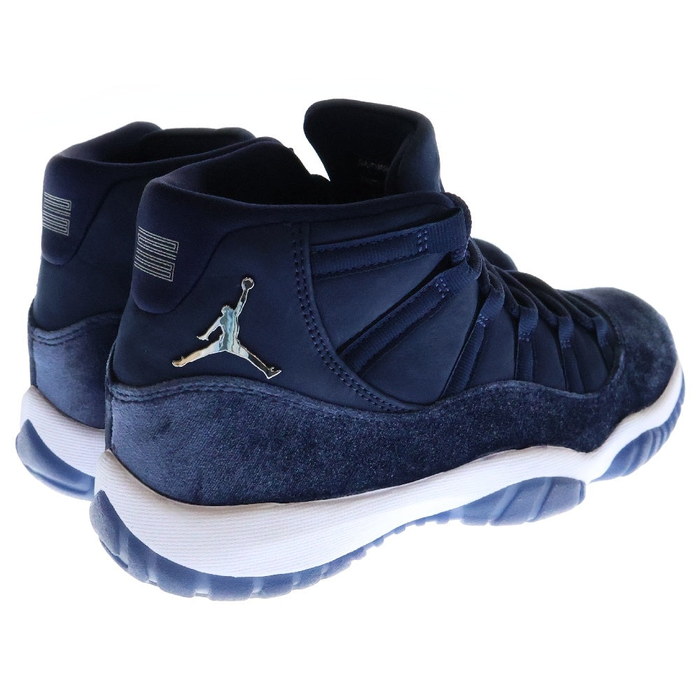 NIKE(ナイキ) WMNS AIR JORDAN 11 MIDNIGHT NAVY エアジョーダン11 ミッドナイトネイビー スウェードミッドカットスニーカー ネイビー レディース US8/25cm AR0715-441