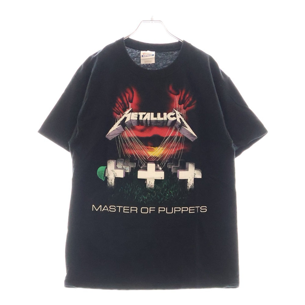 VINTAGE(ヴィンテージ) 00s METALLICA MASTER OF PUPPETS メタリカ マスターオブパペッツ 両面プリント クルーネック半袖Tシャツ カットソー ブラック