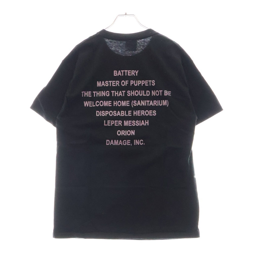 VINTAGE(ヴィンテージ) 00s METALLICA MASTER OF PUPPETS メタリカ マスターオブパペッツ 両面プリント クルーネック半袖Tシャツ カットソー ブラック
