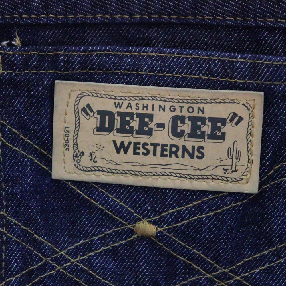 WASHINGTON DEE CEE(ワシントンディーシー) 60s VINTAGE ヴィンテージ SCOVILLジップ 5ポケット ストレート デニムパンツ インディゴ