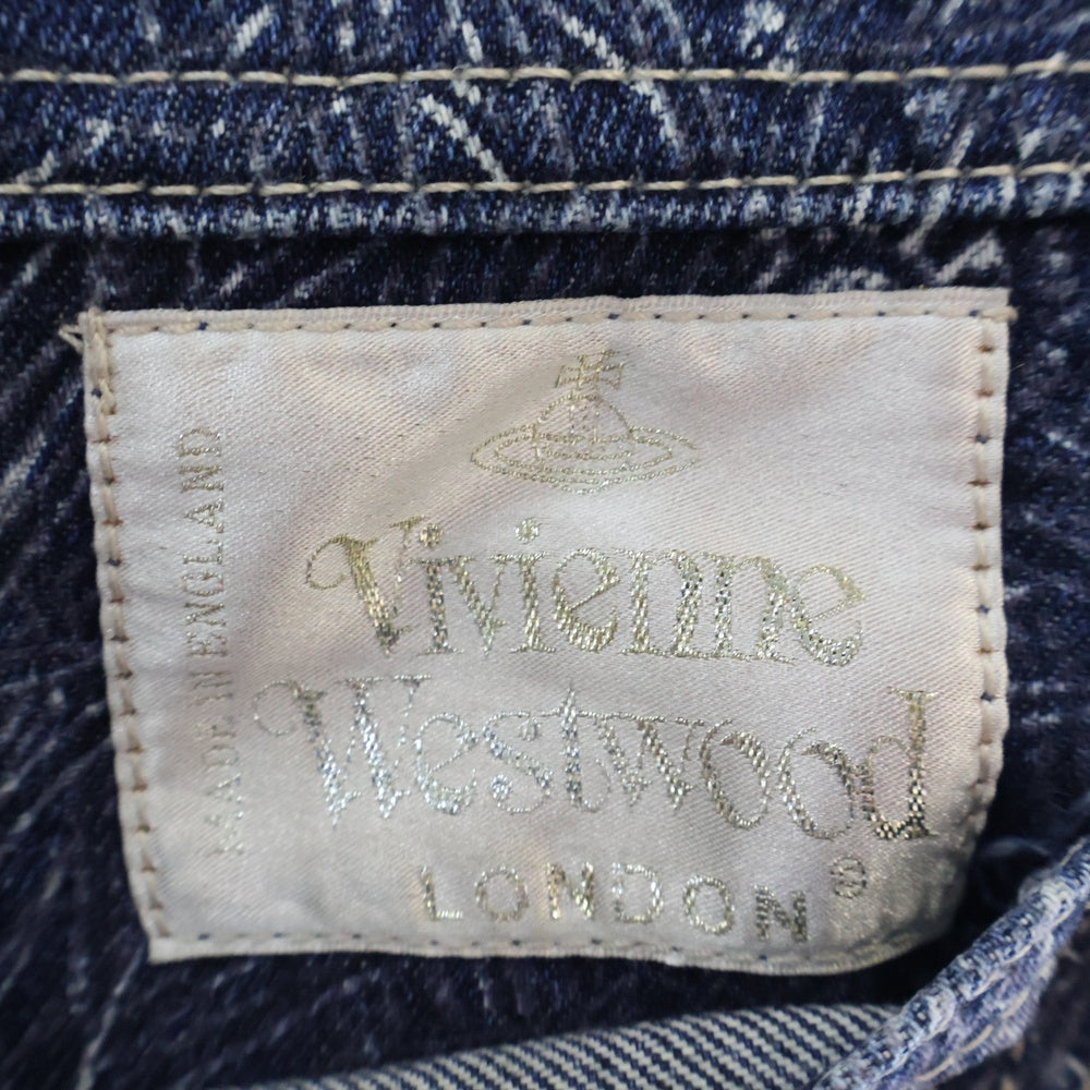 Vivienne Westwood(ヴィヴィアンウエストウッド) 94AW GOLD LABEL PEACOCK DENIM ゴールドレーベル ピーコックデニム レディース クジャク インディゴ