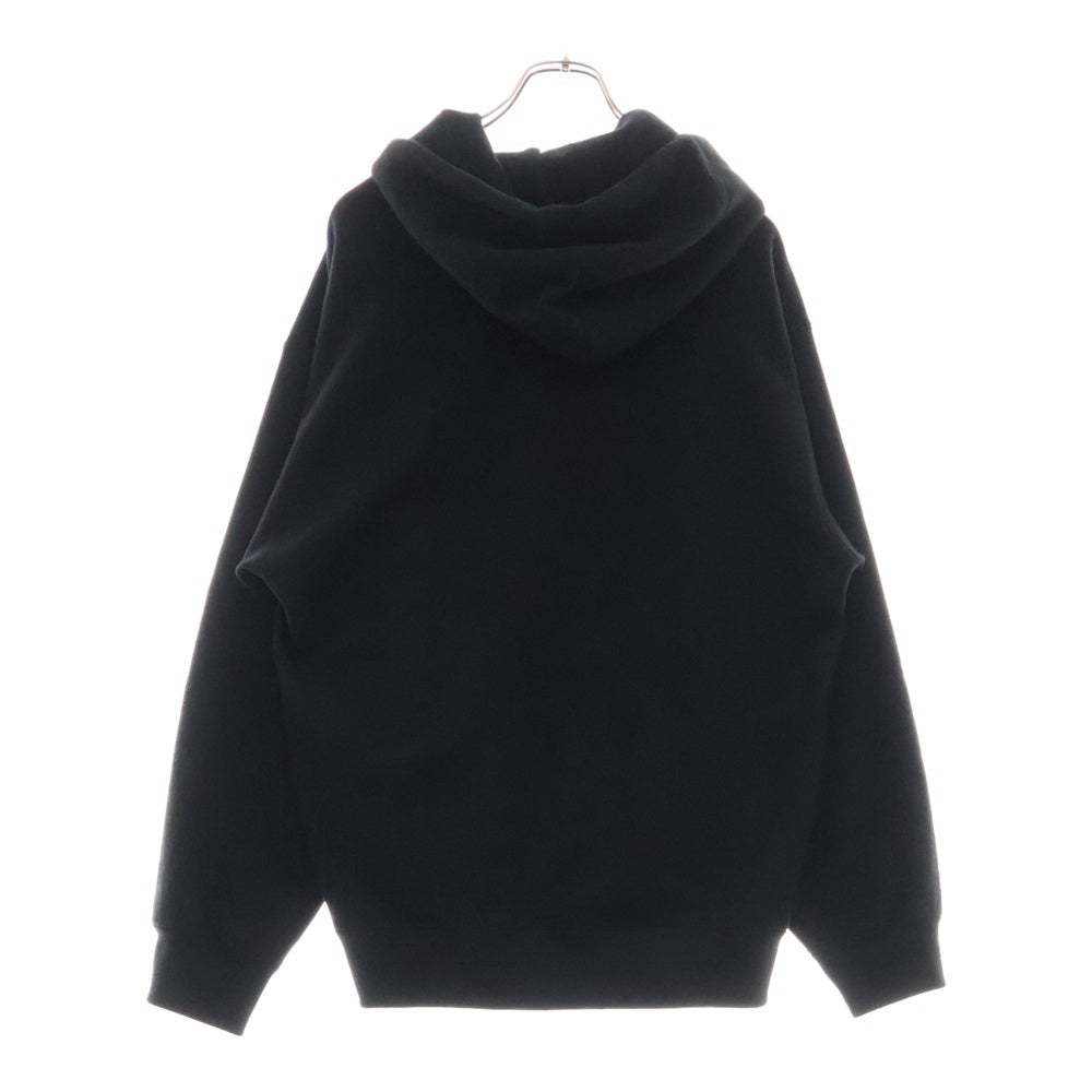 WACKO MARIA(ワコマリア) 24SS HEAVY WEIGHT PULLOVER HOODED SWEAT SHIRT TYPE-2 リメイクカスタムロゴ刺繍 ヘビーウェイト スウェット プルオーバーパーカー ブラック 24SSE-WMC-SS02