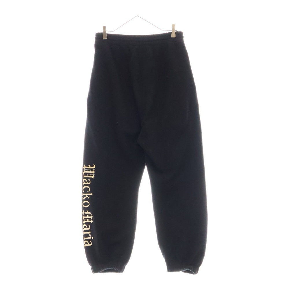 WACKO MARIA(ワコマリア) 23SS MIDDLE WEIGHT SWEAT PANTS ミドルウェイト ロゴ刺繍 スウェットパンツ ブラック 23SS-WMC-SP02