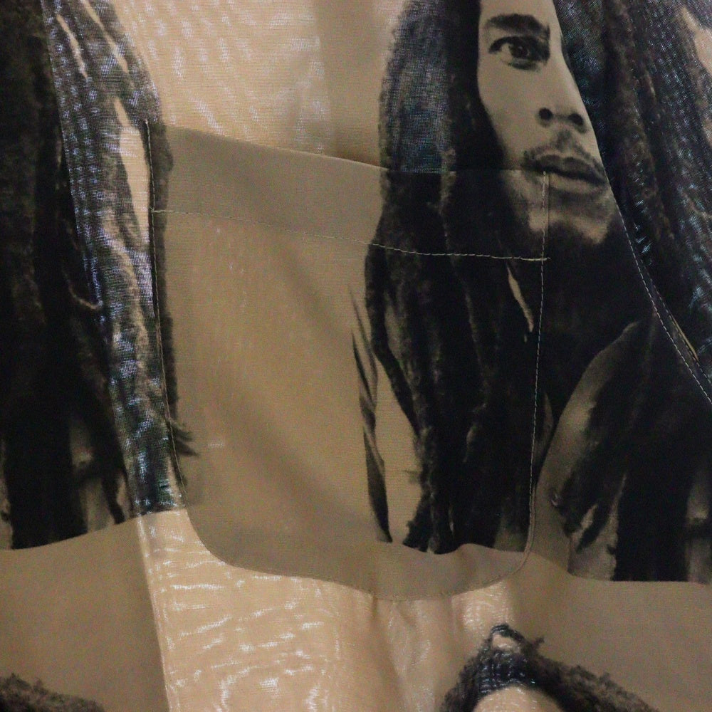 WACKO MARIA(ワコマリア) 22AW ×BOB MARLEY HAWAIIAN SHIRT L/S TYPE-2 ボブマーリー ハワイアン 長袖アロハシャツ ベージュ BOBMARLEY-WM-HI06