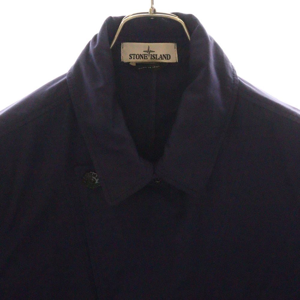 STONE ISLAND(ストーンアイランド) BATAVIA 2/2-TC プリマロフト ロゴパッチ ナイロンコート ネイビー 761543633