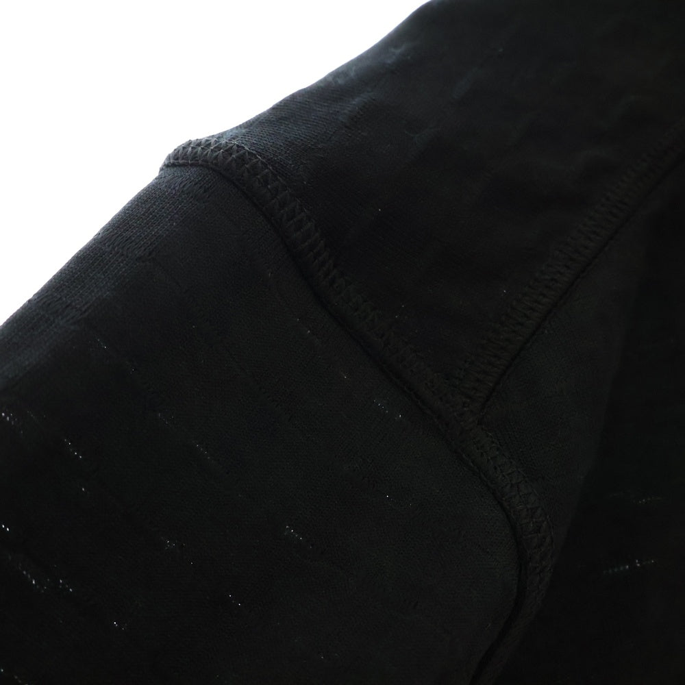 NIKE(ナイキ) ×PATTA HALF-ZIP LONGSLEEVE パタ エンボス加工 ハーフジップ スタンドカラー ロングスリーブカットソー ブラック FJ3070-010