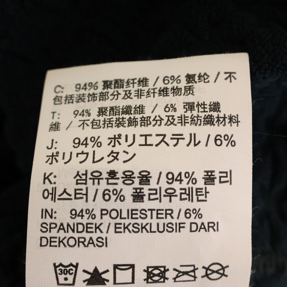 NIKE(ナイキ) ×PATTA HALF-ZIP LONGSLEEVE パタ エンボス加工 ハーフジップ スタンドカラー ロングスリーブカットソー ブラック FJ3070-010