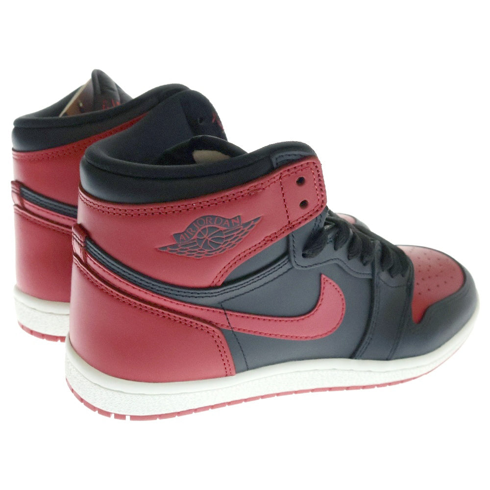 NIKE(ナイキ) AIR JORDAN 1 HIGH 85 BRED 2025 エアジョーダン 1 ブレッド ハイカットスニーカー ブラック/レッド US8/26cm HV6674-067