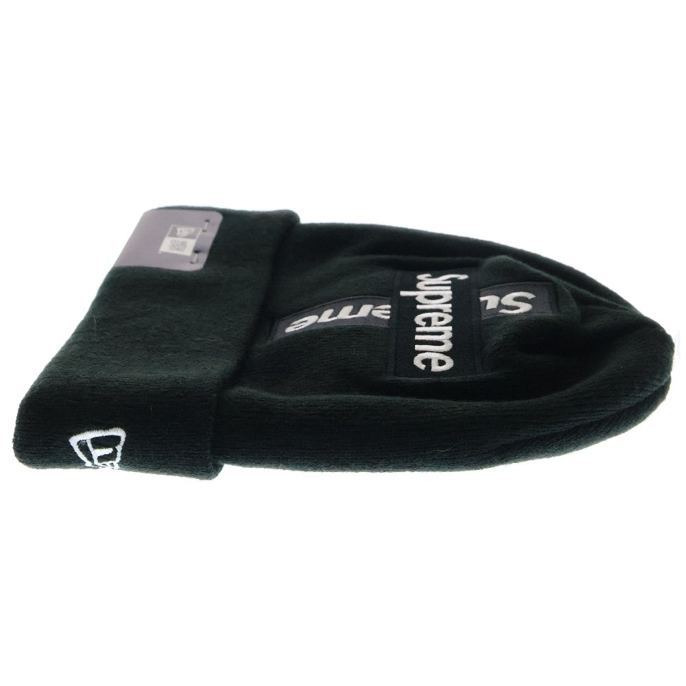 SUPREME(シュプリーム) 20AW × New Era Cross Box Logo Beanie ニューエラ クロスボックスロゴ ビーニー 帽子 ブラック