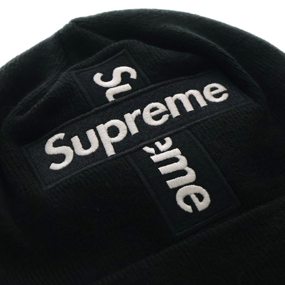 SUPREME(シュプリーム) 20AW × New Era Cross Box Logo Beanie ニューエラ クロスボックスロゴ ビーニー 帽子 ブラック