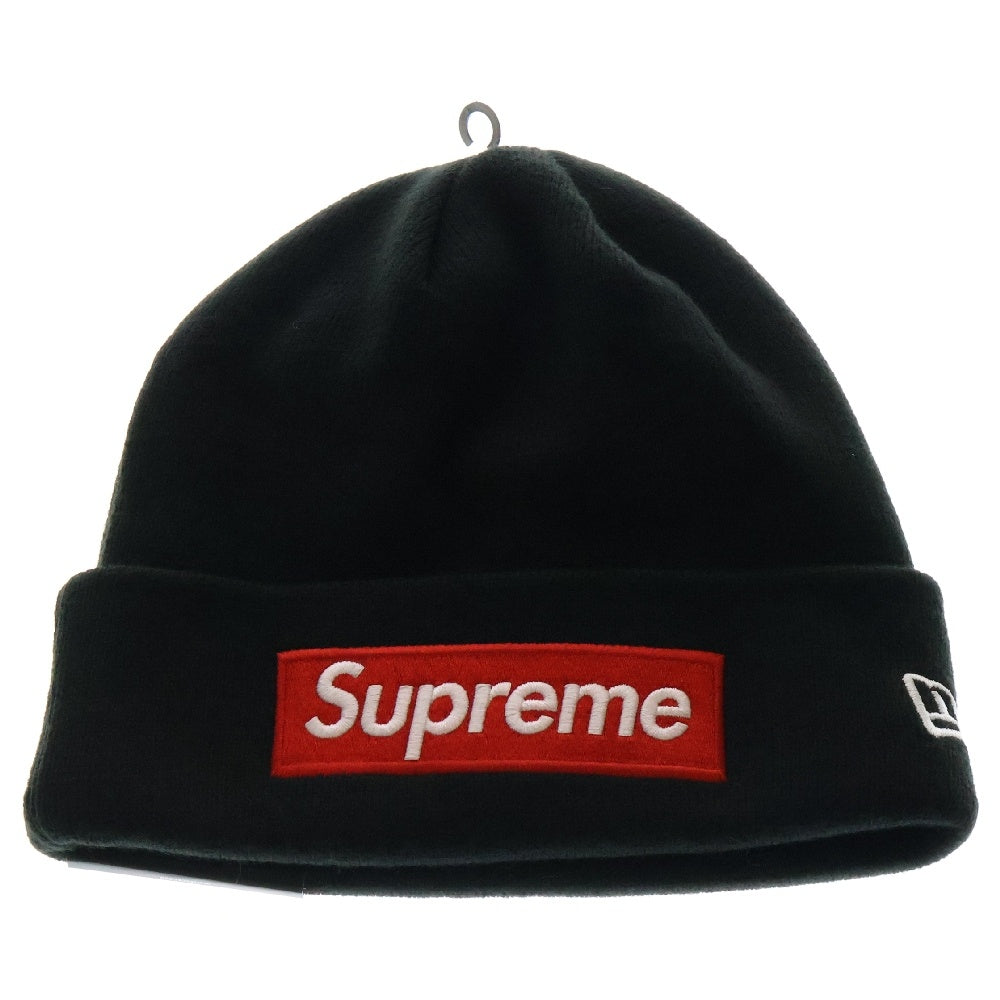 SUPREME(シュプリーム) 16AW × New Era Box Logo Beanie ニューエラ ボックスロゴ ビーニー 帽子 ブラック