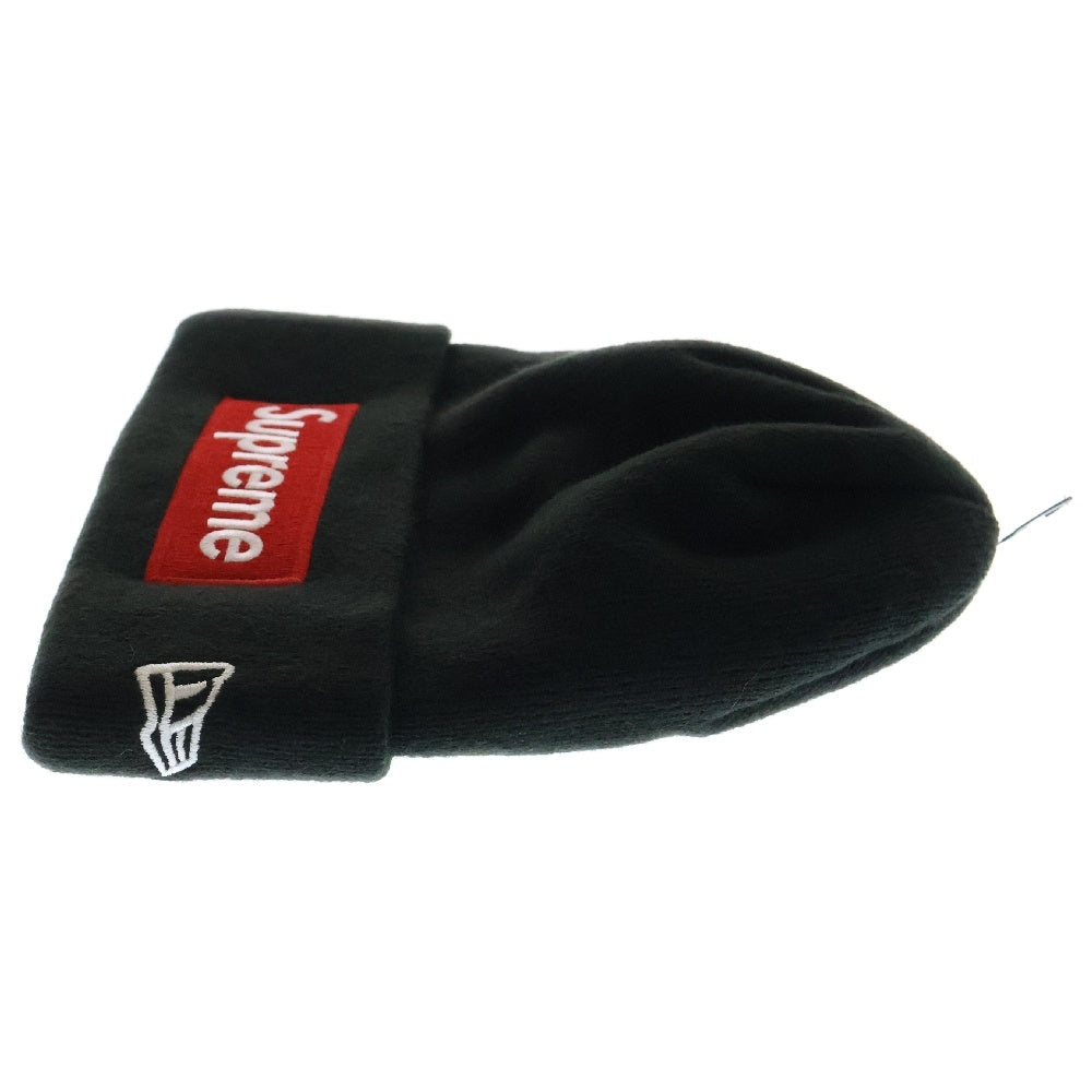 SUPREME(シュプリーム) 16AW × New Era Box Logo Beanie ニューエラ ボックスロゴ ビーニー 帽子 ブラック