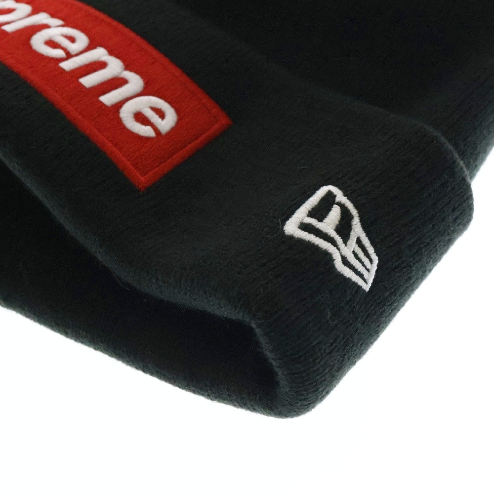 SUPREME(シュプリーム) 16AW × New Era Box Logo Beanie ニューエラ ボックスロゴ ビーニー 帽子 ブラック