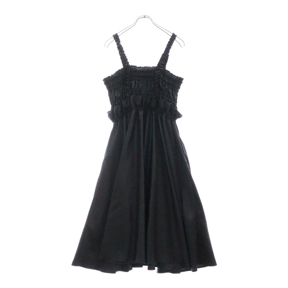 NOIR KEI NINOMIYA(ノワール ケイニノミヤ) 24AW AD2024 Ester Twill Dress エステルツイル ドレス ワンピース レディース ブラック 3N-O003