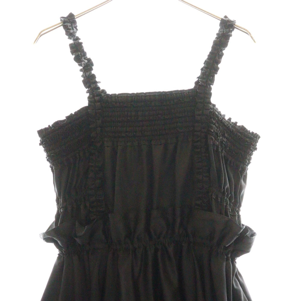 NOIR KEI NINOMIYA(ノワール ケイニノミヤ) 24AW AD2024 Ester Twill Dress エステルツイル ドレス ワンピース レディース ブラック 3N-O003