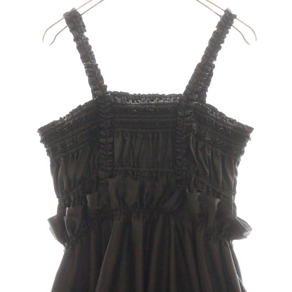 NOIR KEI NINOMIYA(ノワール ケイニノミヤ) 24AW AD2024 Ester Twill Dress エステルツイル ドレス ワンピース レディース ブラック 3N-O003