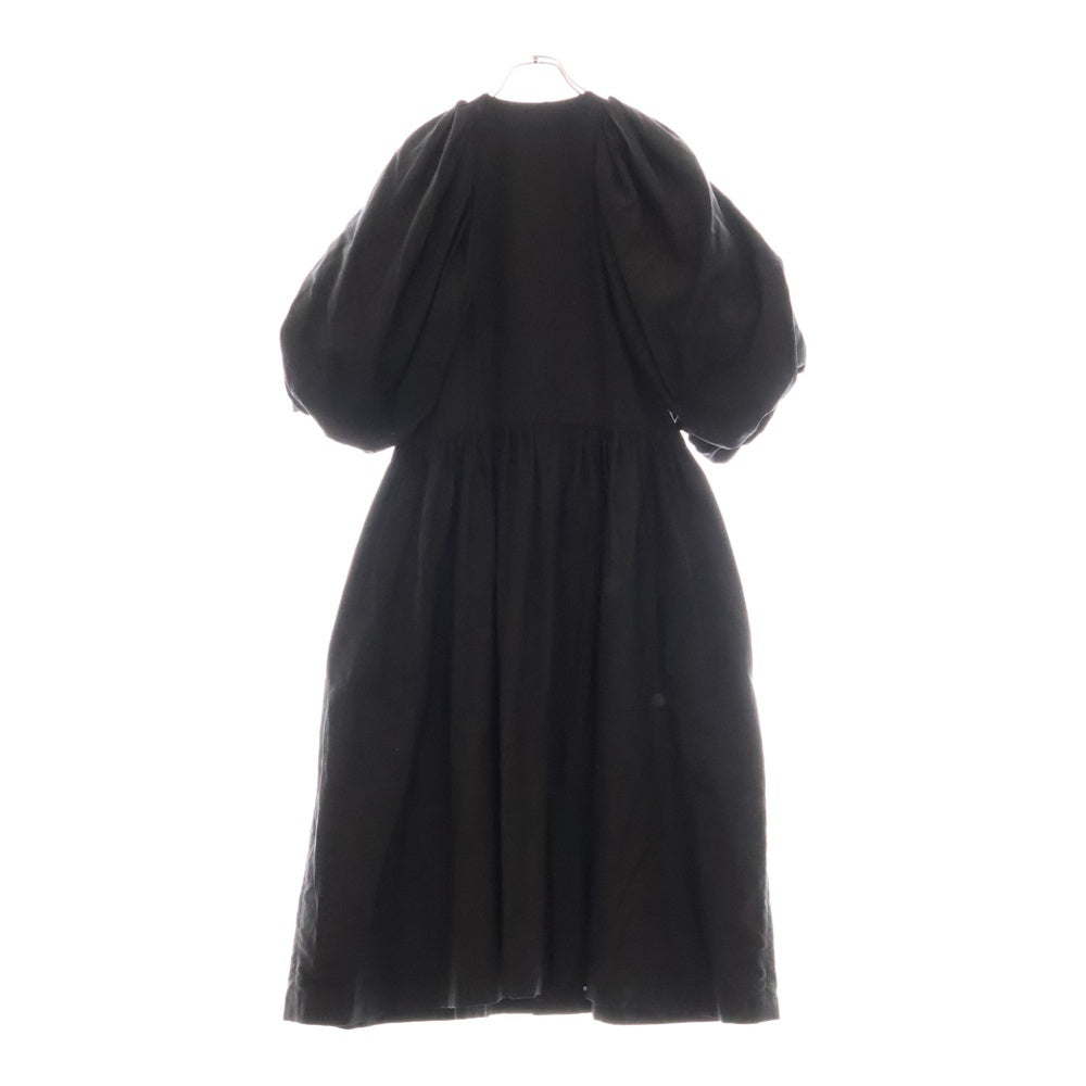 NOIR KEI NINOMIYA(ノワール ケイニノミヤ) 24SS AD2023 パフスリーブ ドレス ワンピース レディース ブラック 3M-O014