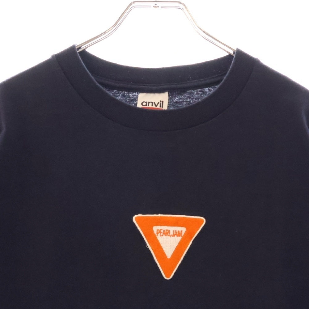 VINTAGE(ヴィンテージ) 90s pearl jam yield tee パールジャム ワッペン刺繍 クルーネック半袖Tシャツ ネイビー