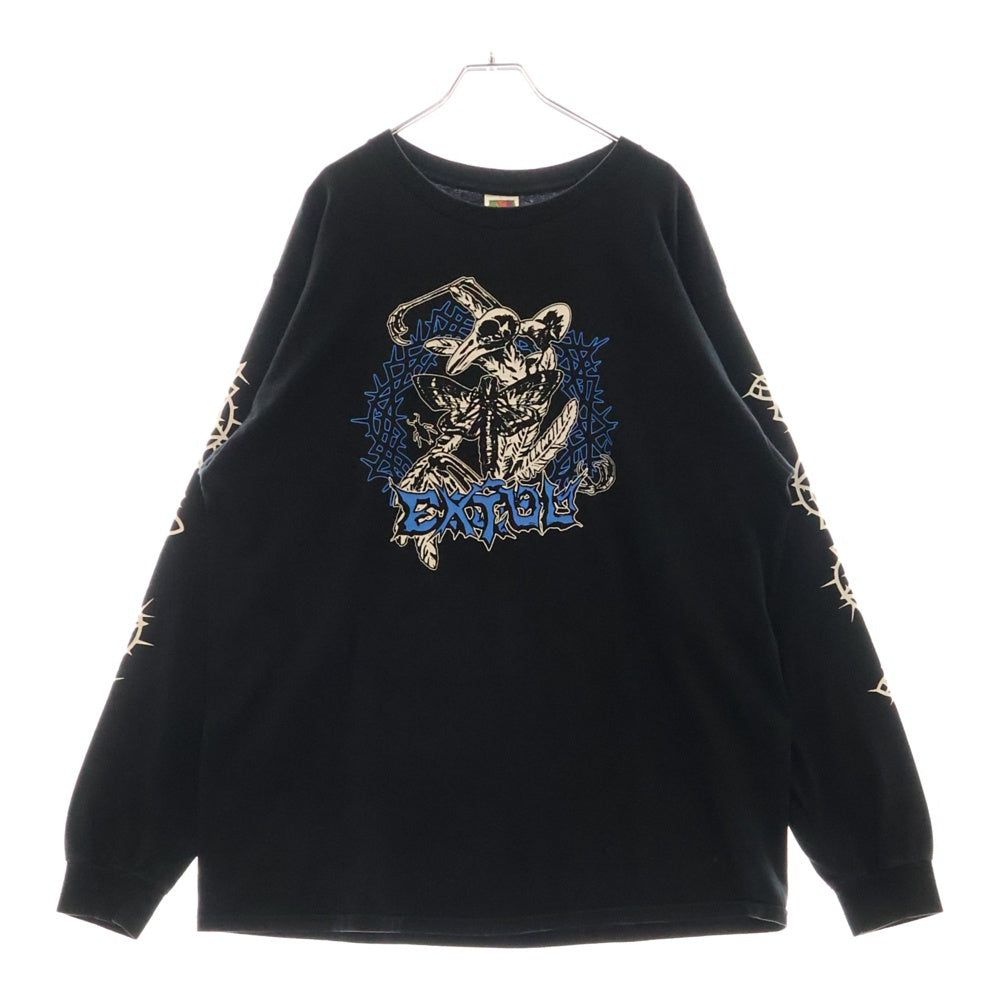 VINTAGE(ヴィンテージ) 90s EXTOL エクストール クリスチャンメタル プリント長袖Tシャツ カットソー