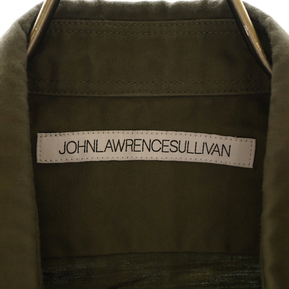 JOHN LAWRENCE SULLIVAN(ジョンローレンスサリバン) カットオフミリタリーノースリーブシャツ カーキ 3A002'12-21