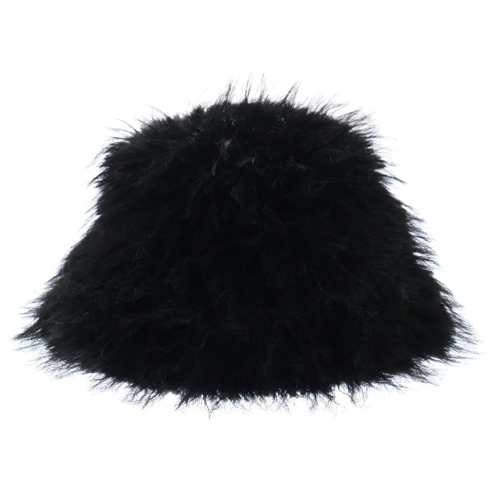 s'yte(サイト) SHAGGY FUR BUCKET HAT シャギー ファー バケットハット 帽子 ブラック UU-H58-623