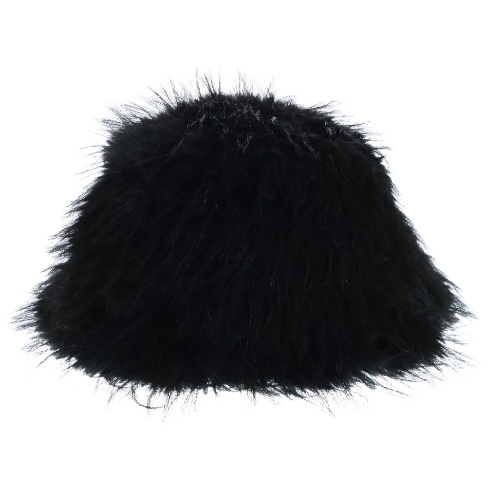 s'yte(サイト) SHAGGY FUR BUCKET HAT シャギー ファー バケットハット 帽子 ブラック UU-H58-623