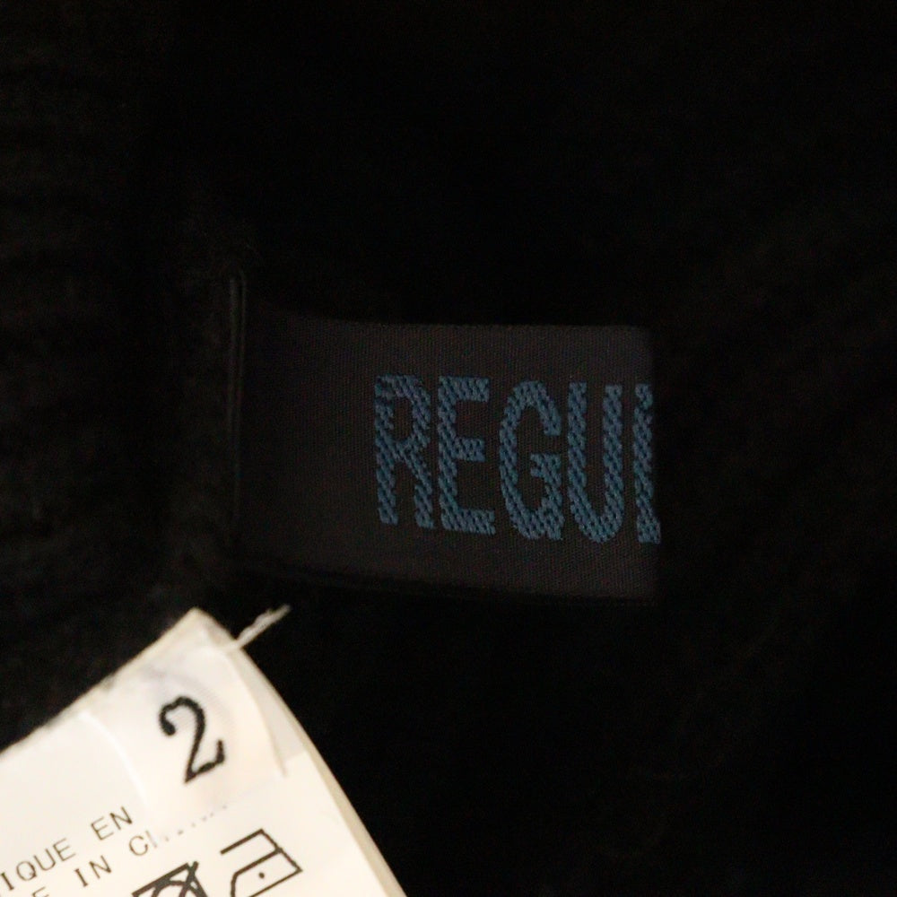 YOHJI YAMAMOTO REGULATION(ヨウジヤマモト レギュレーション) 24AW SUPREME B R-BACKLESS CROPPED TOP バックレス クロップド トップ ウール ニット セーター ブラック レディース FB-K52-109