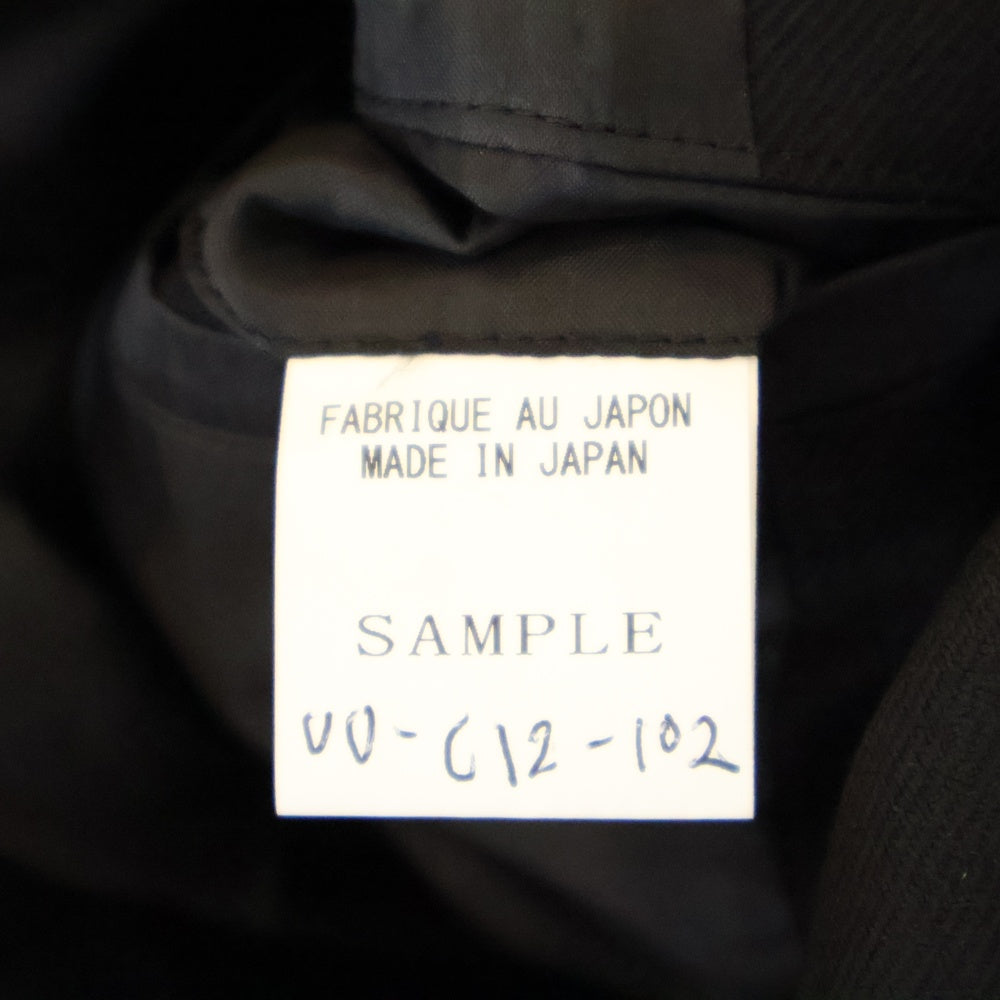 s'yte(サイト) WOOL SURGE OVERSIZED MILITARY COAT ウールサージ オーバーサイズ ミリタリー コート ブラック サンプル品 UU-C12-102